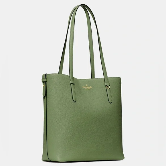 ♠️kate spade Juliette Leather Medium Tote, Cedar Stand NWT